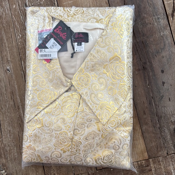 Barbie x Unique Vintage Evening Splendour Brocade Coat w/Faux Fur NWT - Picture 12 of 15